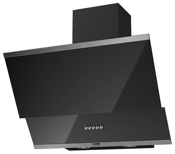 Krona steel IRIDA 600 black push button вытяжка