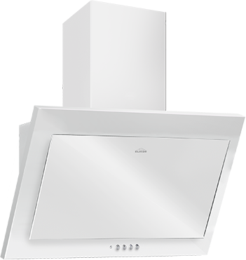 Elikor Коралл 60П-430-К3Д белый/белое.стекло вытяжка