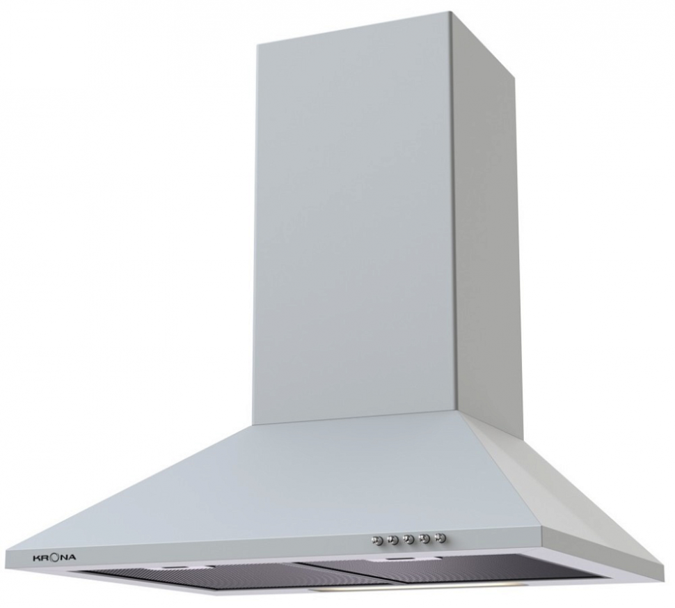Krona steel CORNELIA 600 white PB вытяжка кухонная