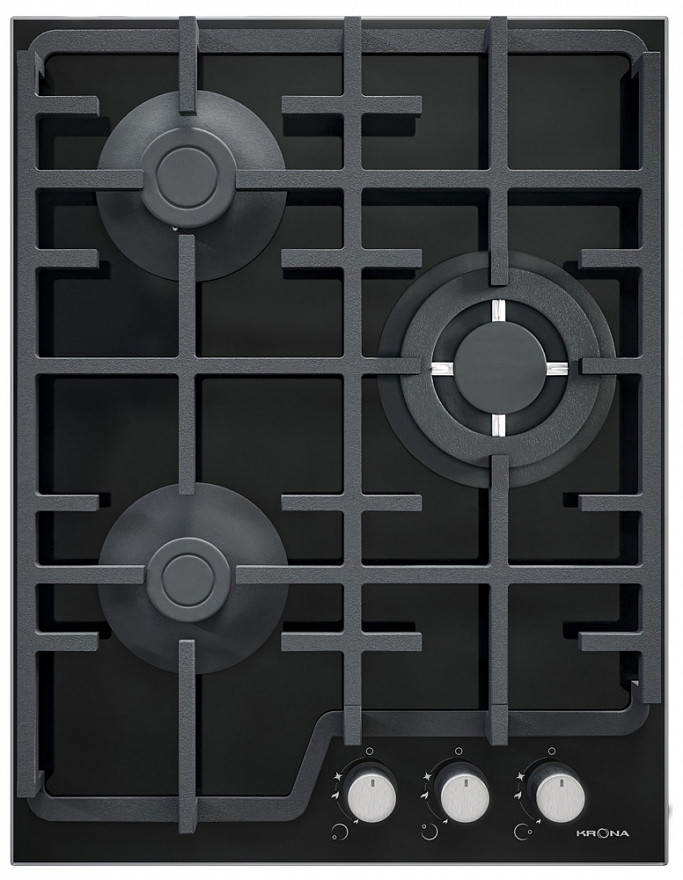 Krona steel CORNIOLA 45 BL газовая варочная поверхность