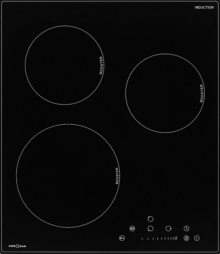 Krona steel FORTE 45 BL индукционная варочная поверхность