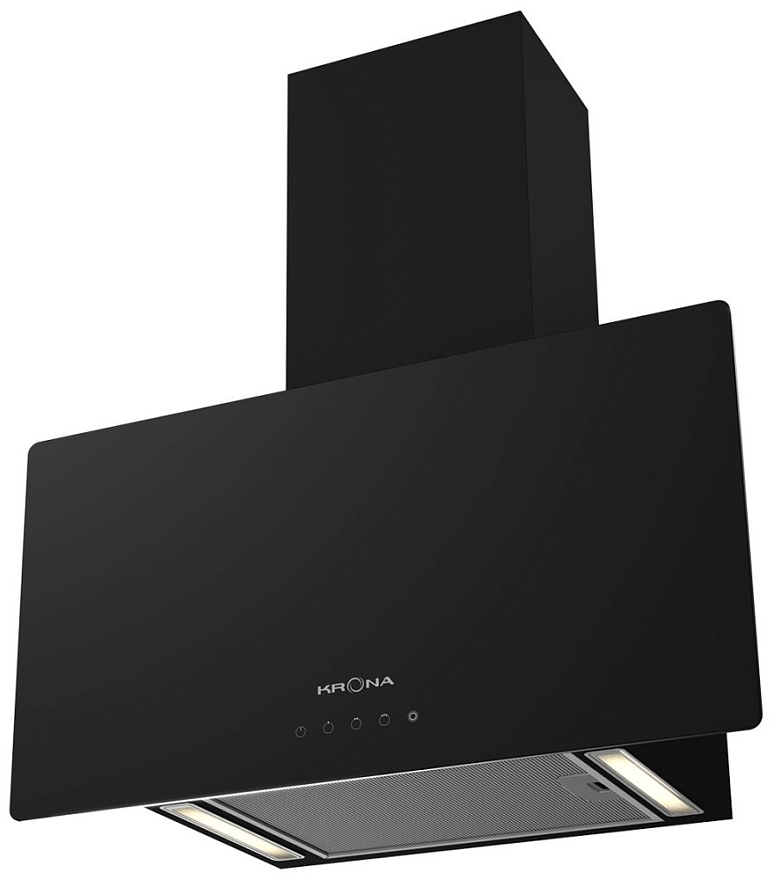 Krona steel CLEMENTINA 600 black S вытяжка кухонная