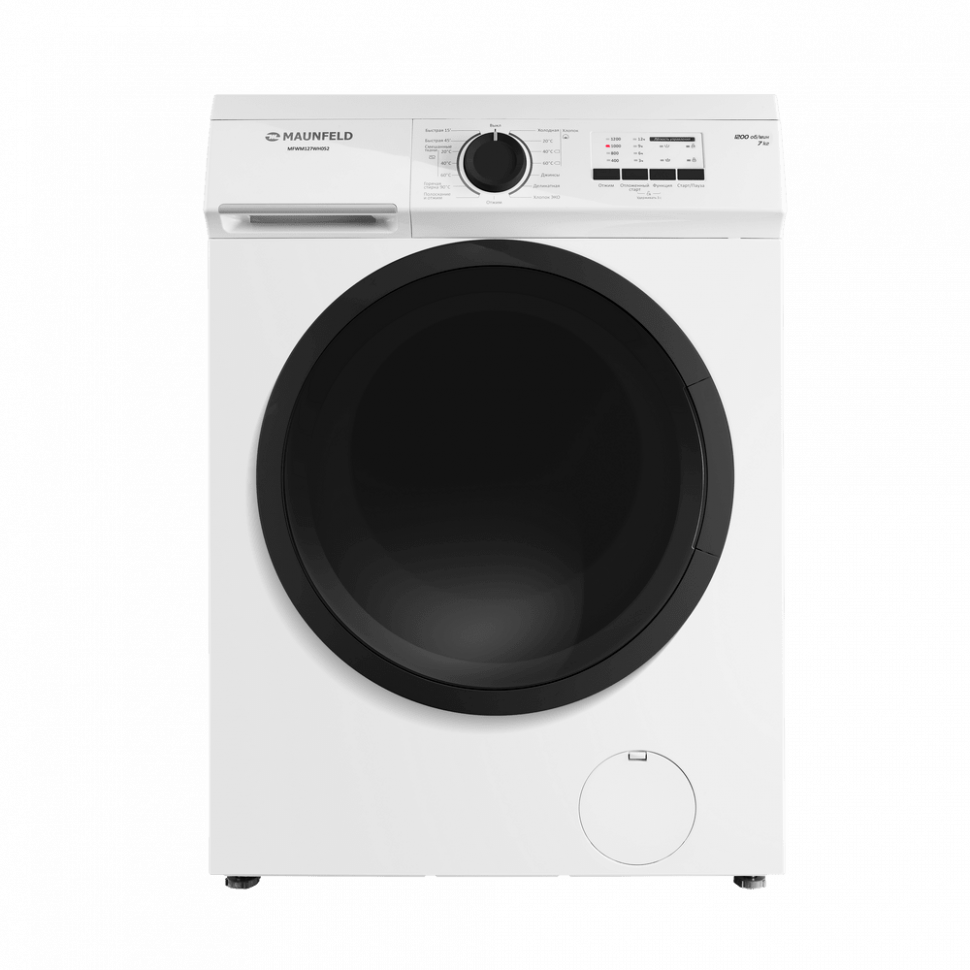Maunfeld MFWM127WH052 отдельностоящая стиральная машина