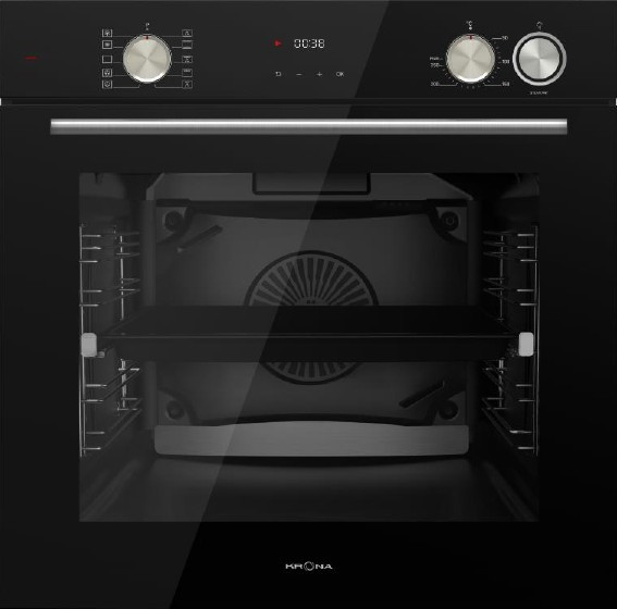 Krona steel NEBULA steam 60 BL электрический духовой шкаф с паром