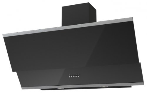 Krona steel IRIDA 900 black push button вытяжка кухонная