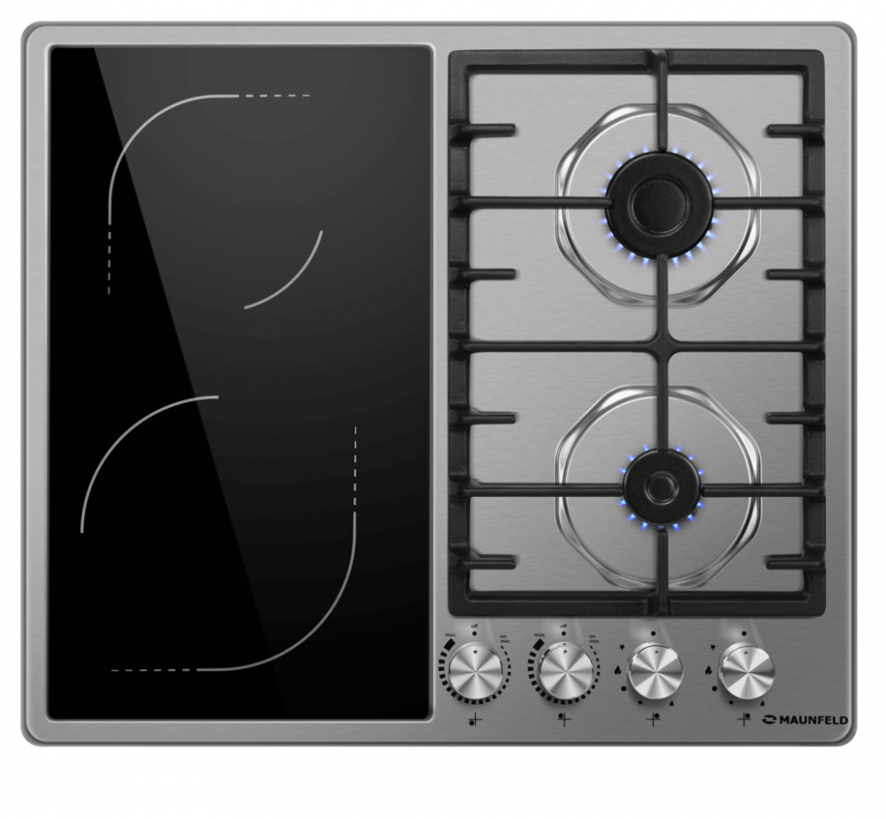 Maunfeld EEHS.642VC.3CS/KG комбинированная варочная панель