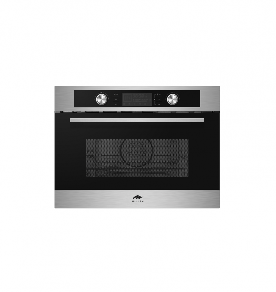 Millen MEOM 045 IX компактный электрический духовой шкаф с функцией СВЧ