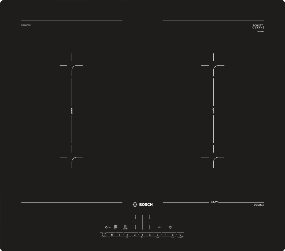 Bosch PVQ611FC5E индукционная варочная панель