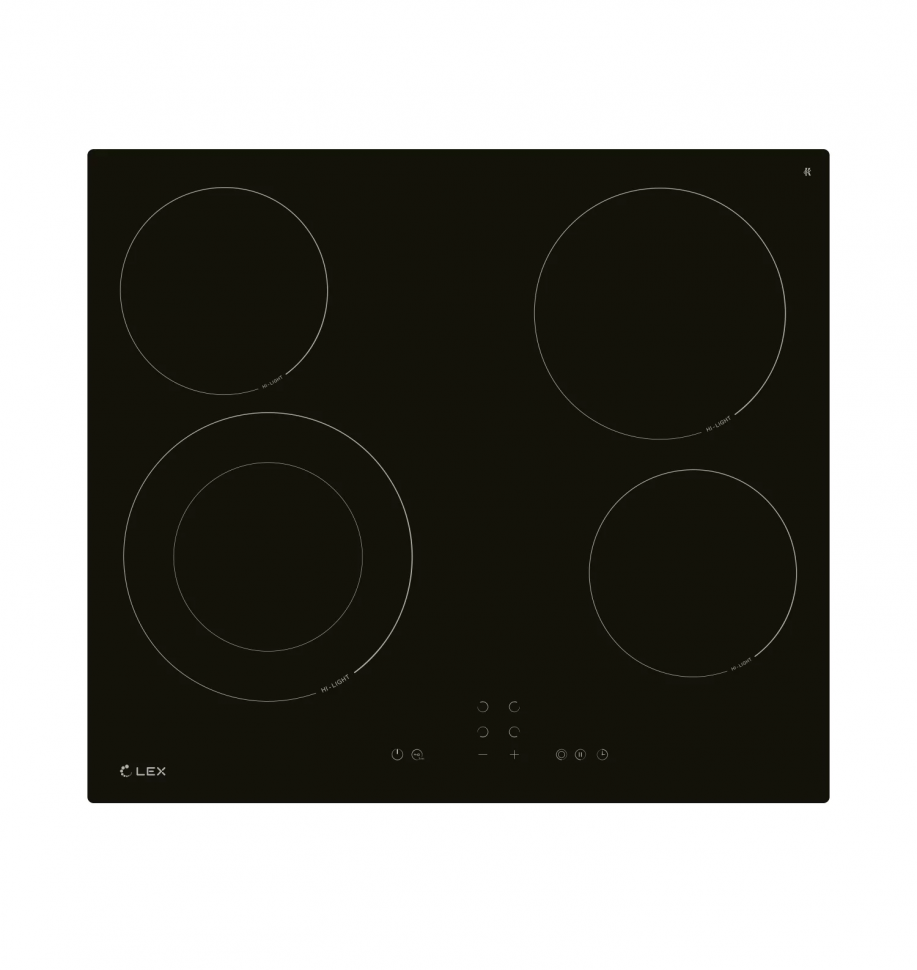 Lex EVH 641A BL электрическая варочная панель