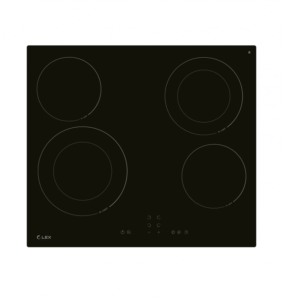 Lex EVH 642A BL электрическая варочная панель