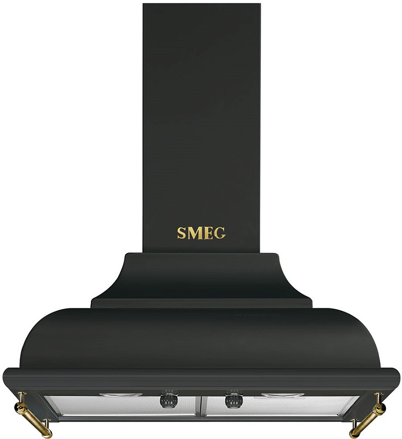 Smeg KC16AOE вытяжка настенная черная