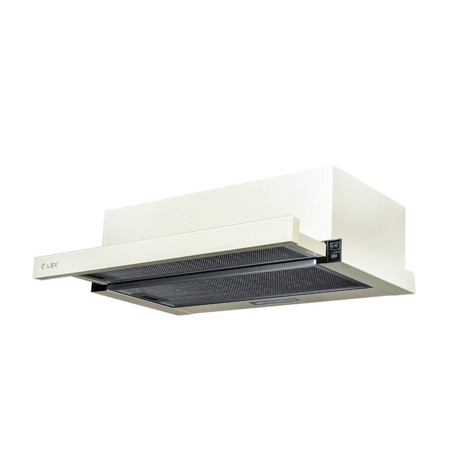 LEX HUBBLE G 2M 600 IVORY LIGHT вытяжка встраиваемая телескопическая