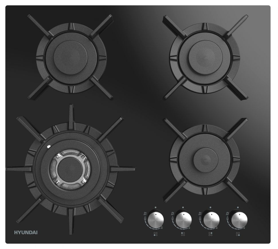Hyundai HHG 6437 BG газовая варочная поверхность