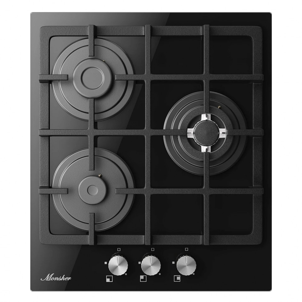 Monsher MGG 45 Noir газовая варочная панель