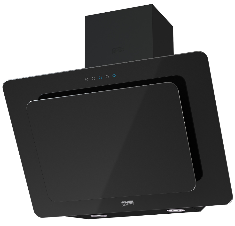 Krona steel LIVA 600 black S вытяжка