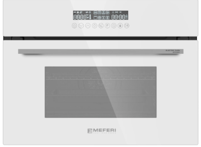 Meferi MEO608WH MICROWAVE электрический духовой шкаф с функцией СВЧ