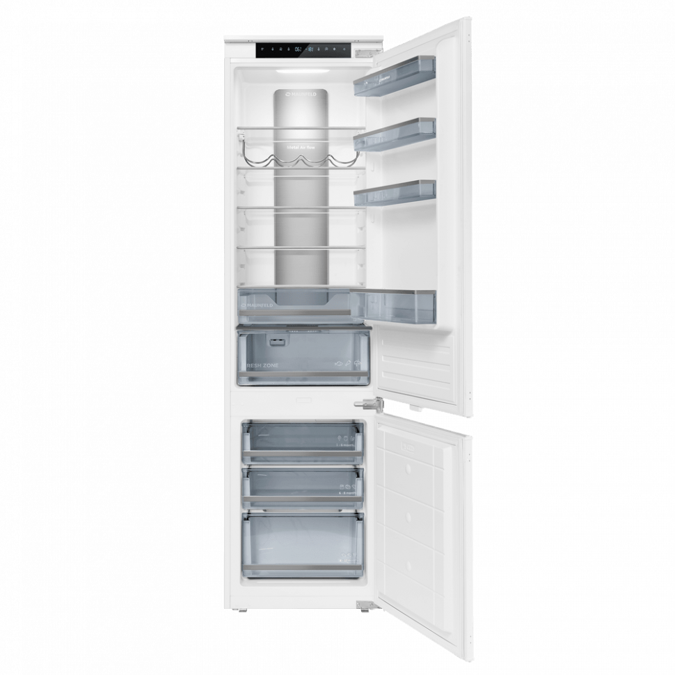 Maunfeld MBF17754NFWHGR LUX встраиваемый холодильник