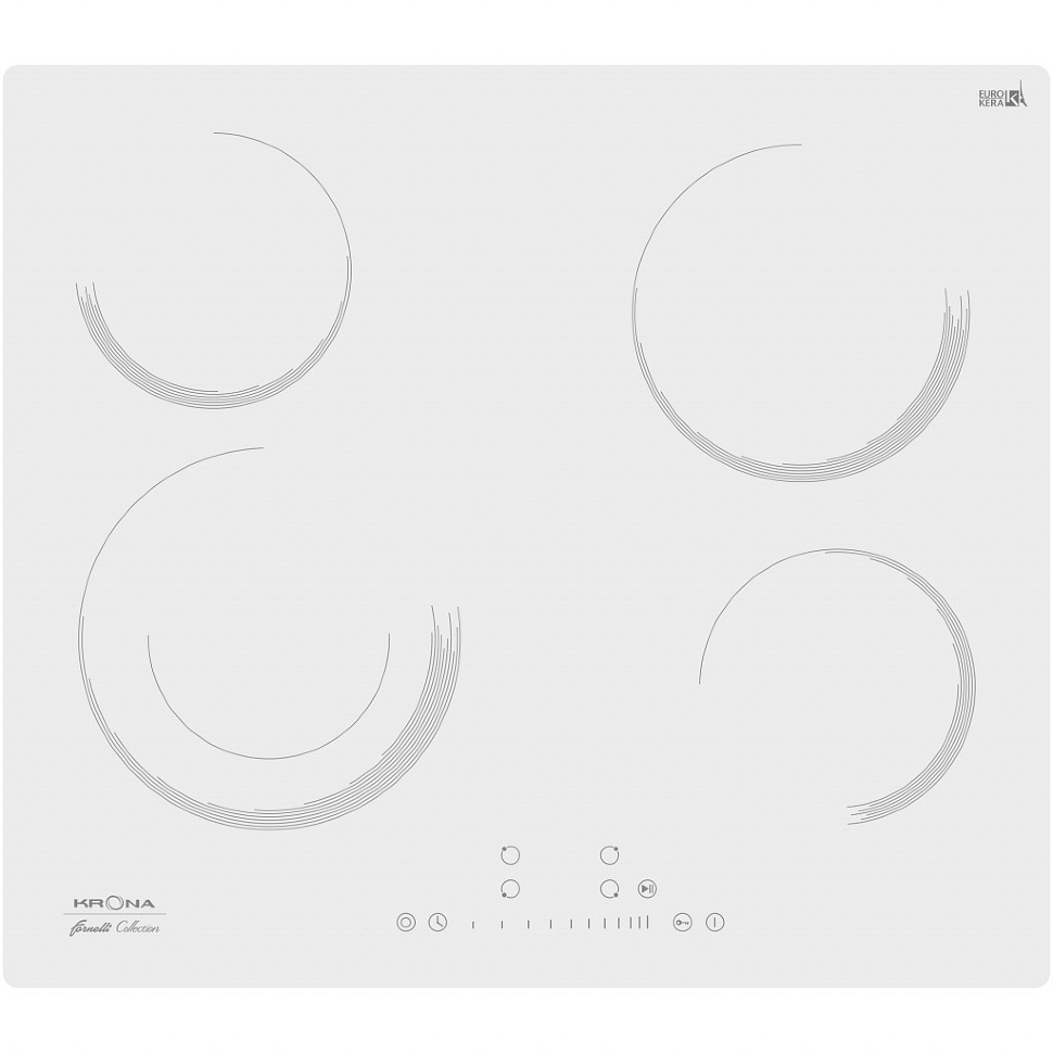 Krona steel ORSA 60 WH электрическая варочная поверхность