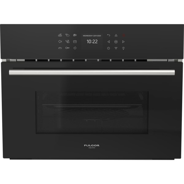 Fulgor FCMO 4510 TEM BK  компактный духовой шкаф с функцией свч