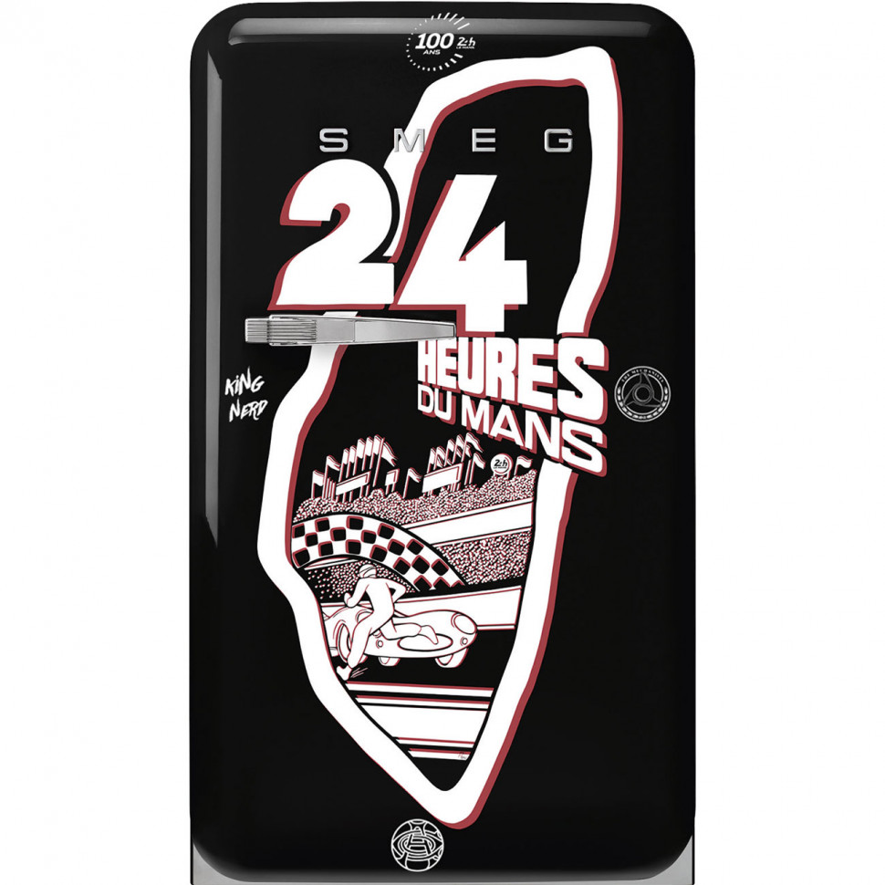 Smeg FAB10RDLM6 отдельностоящий однодверный холодильник Smeg & Le Mans