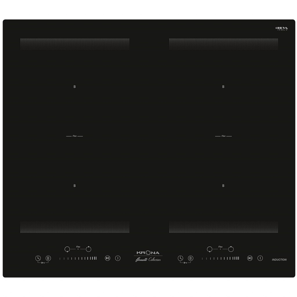 Krona steel ETERNO 60 BL индукционная варочная поверхность