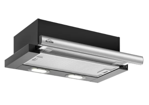 Elikor Интегра 60П-400-В2Л черный/нерж вытяжка
