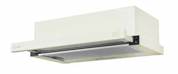 LEX HUBBLE 2M 600 IVORY LIGHT БЕЛЫЙ АНТИК вытяжка встраиваемая