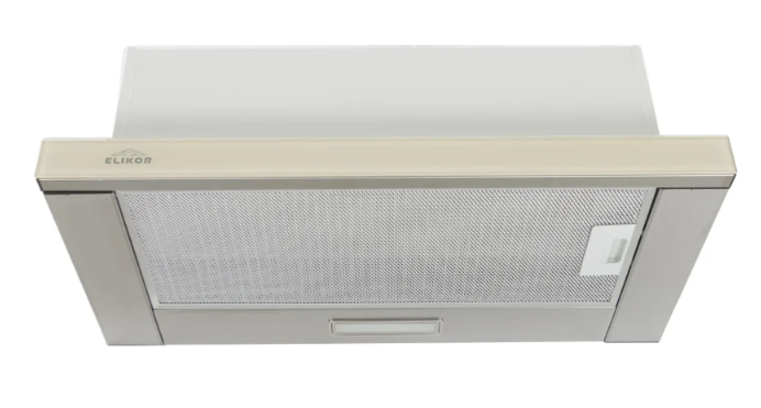 Elikor Интегра GLASS 60Н-400-В2Д нерж/стекло бежевое вытяжка встраиваемая телескопическая