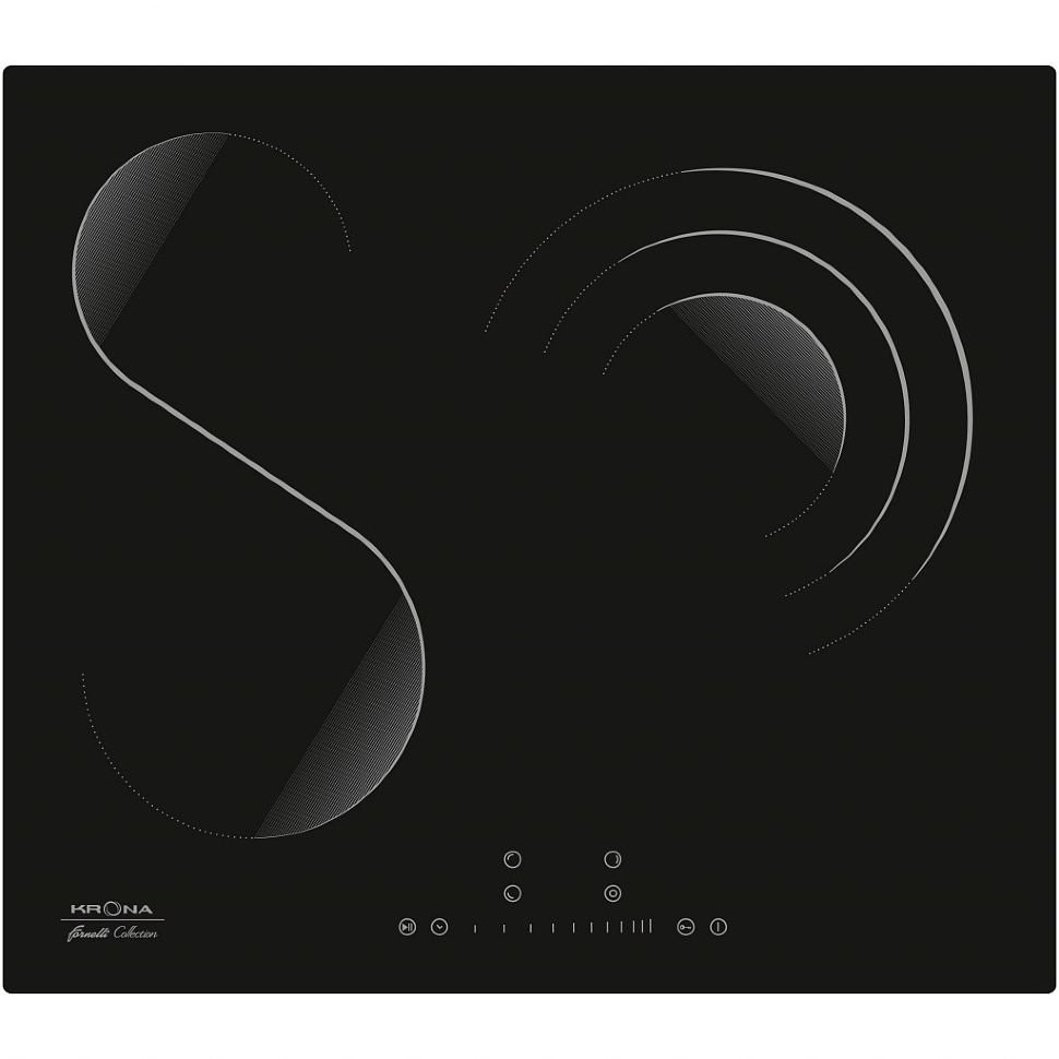 Krona steel TERZO 60 BL электрическая варочная поверхность