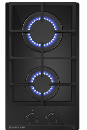 Meferi MGH302BK GLASS LIGHT газовая варочная поверхность