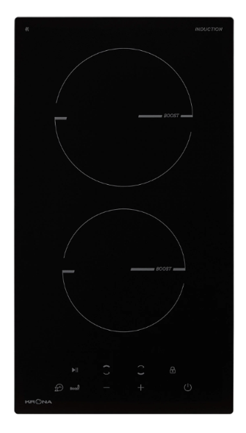 Krona steel MAGIER 30 BL 2BTK  индукционная варочная поверхность