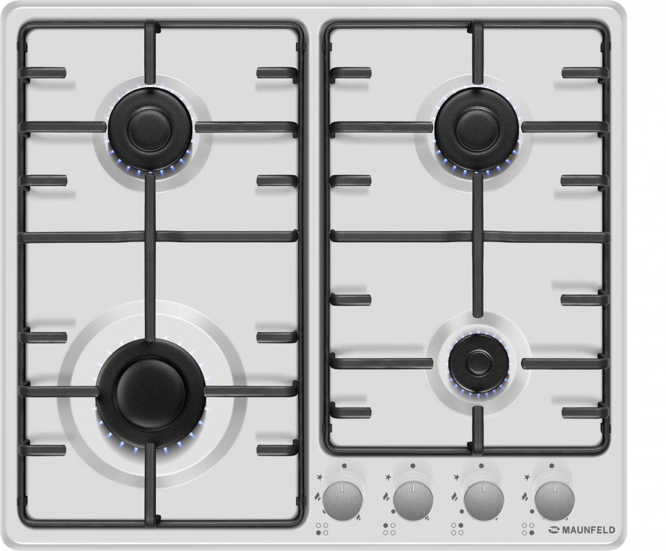 Maunfeld EGHE.64.3STS-EW/G газовая варочная панель