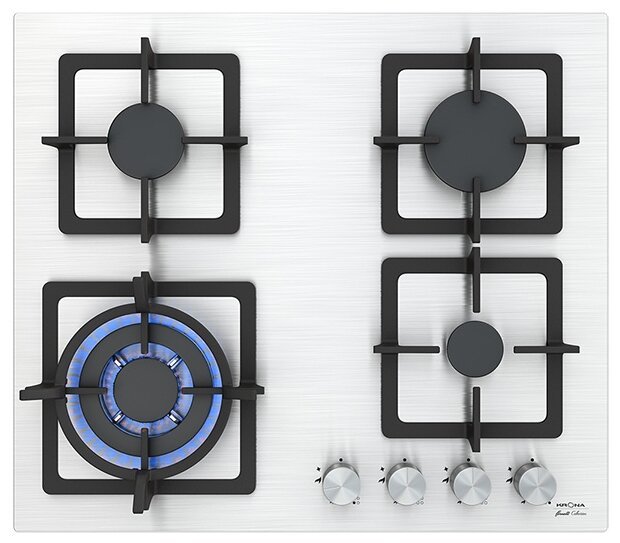 Krona steel CALORE 60 IX газовая варочная поверхность