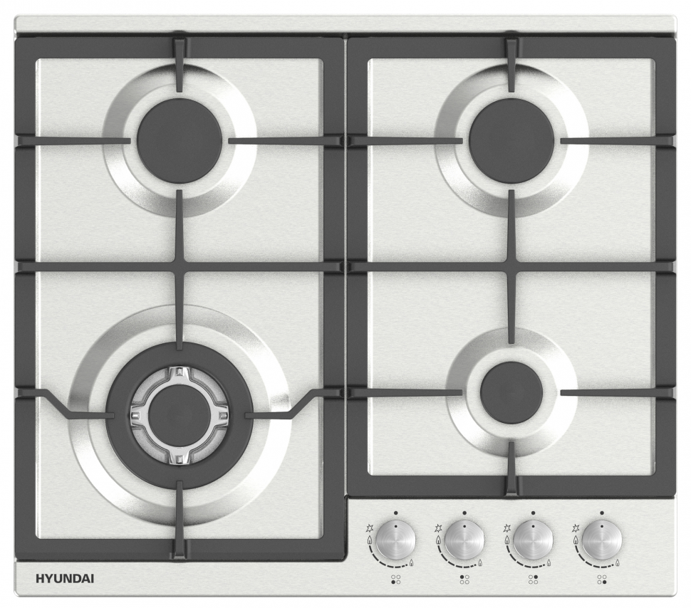 Hyundai HHG 6436 IX газовая варочная панель