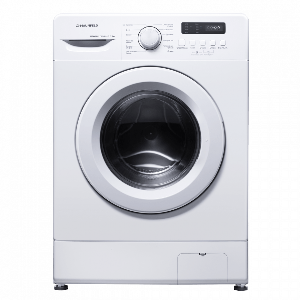 Maunfeld MFWM127WH051D отдельностоящая стиральная машина