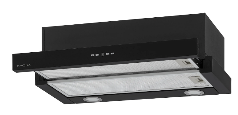 Krona steel KAMILLA TK 600 BLACK (1 мотор) вытяжка