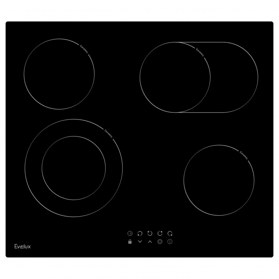 Evelux HEV 642 B электрическая варочная панель