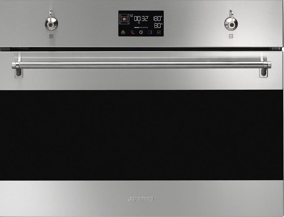 Smeg SO4302S3X компактный духовой шкаф комбинированный с пароваркой
