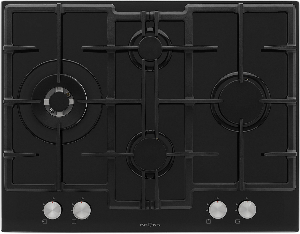 Krona steel RITTER 67/60 BL газовая варочная поверхность