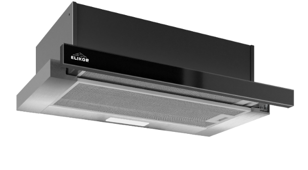 Elikor Интегра GLASS 60П-650-В2Л  черный/стекло черное вытяжка