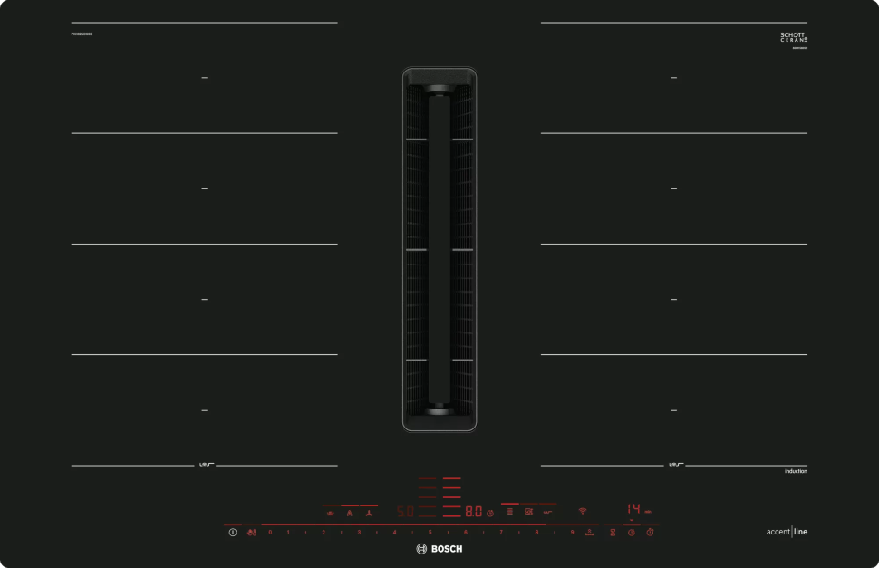 Bosch PXX821D66E индукционная варочная панель с вытяжкой