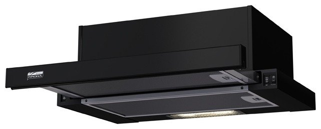 Krona steel KAMILLA 500 BLACK вытяжка встраиваемая телескопическая