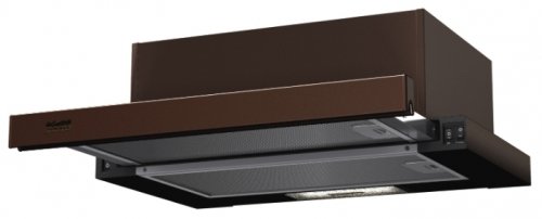 Krona steel KAMILLA 600 BROWN 1 мотор вытяжка встраиваемая телескопическая