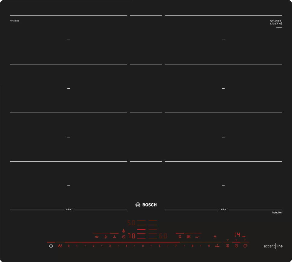 Bosch PXY621DX6E индукционная варочная панель