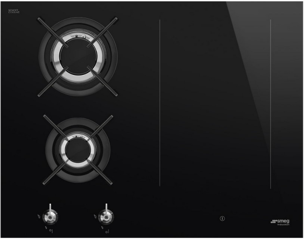 Smeg PM3643D комбинированная варочная панель газ + индукция