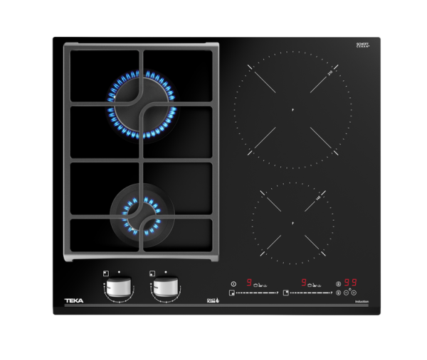 Teka HYBRID JZC 64322 ABN BLACK комбинированная варочная панель газ+индукция