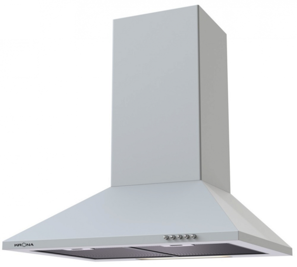 Krona steel CORNELIA 600 white PB вытяжка кухонная