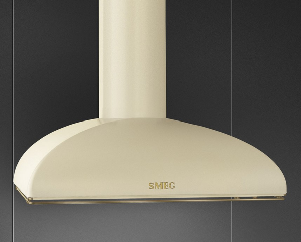 Smeg KS89POE вытяжка настенная 90 см кремовый