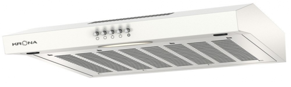 Krona steel ERMINA 600 white PB вытяжка кухонная
