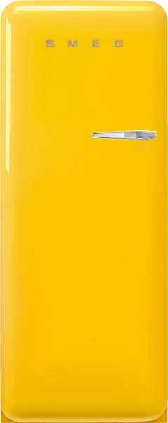 Smeg FAB28LYW5 отдельностоящий однодверный холодильник желтый